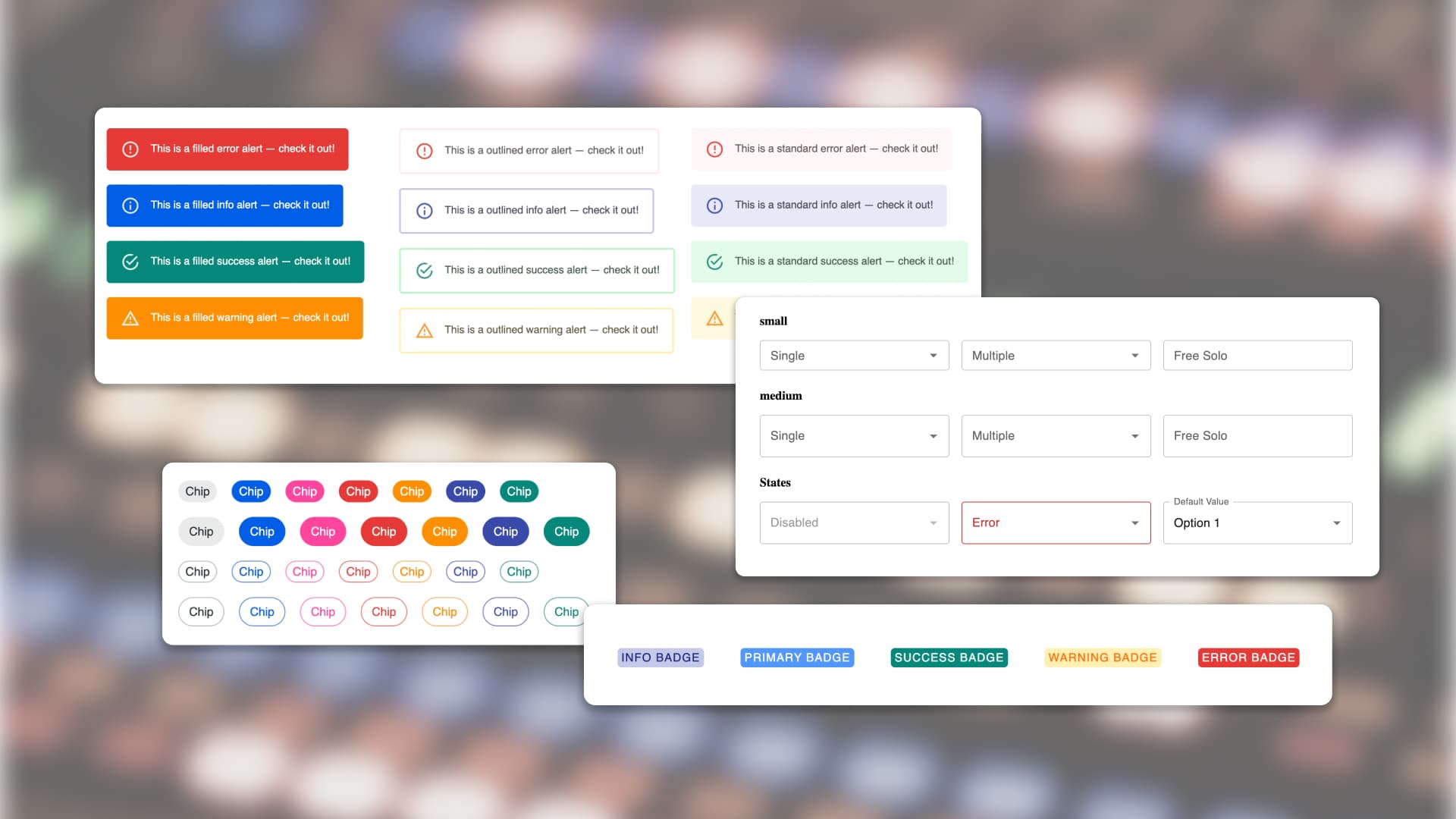 Component library or design system supporting the product
