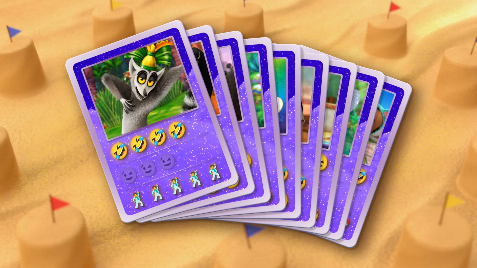 Dreamdeck summer card game set at the beach to celebrate the summer season on DreamWorks TV.