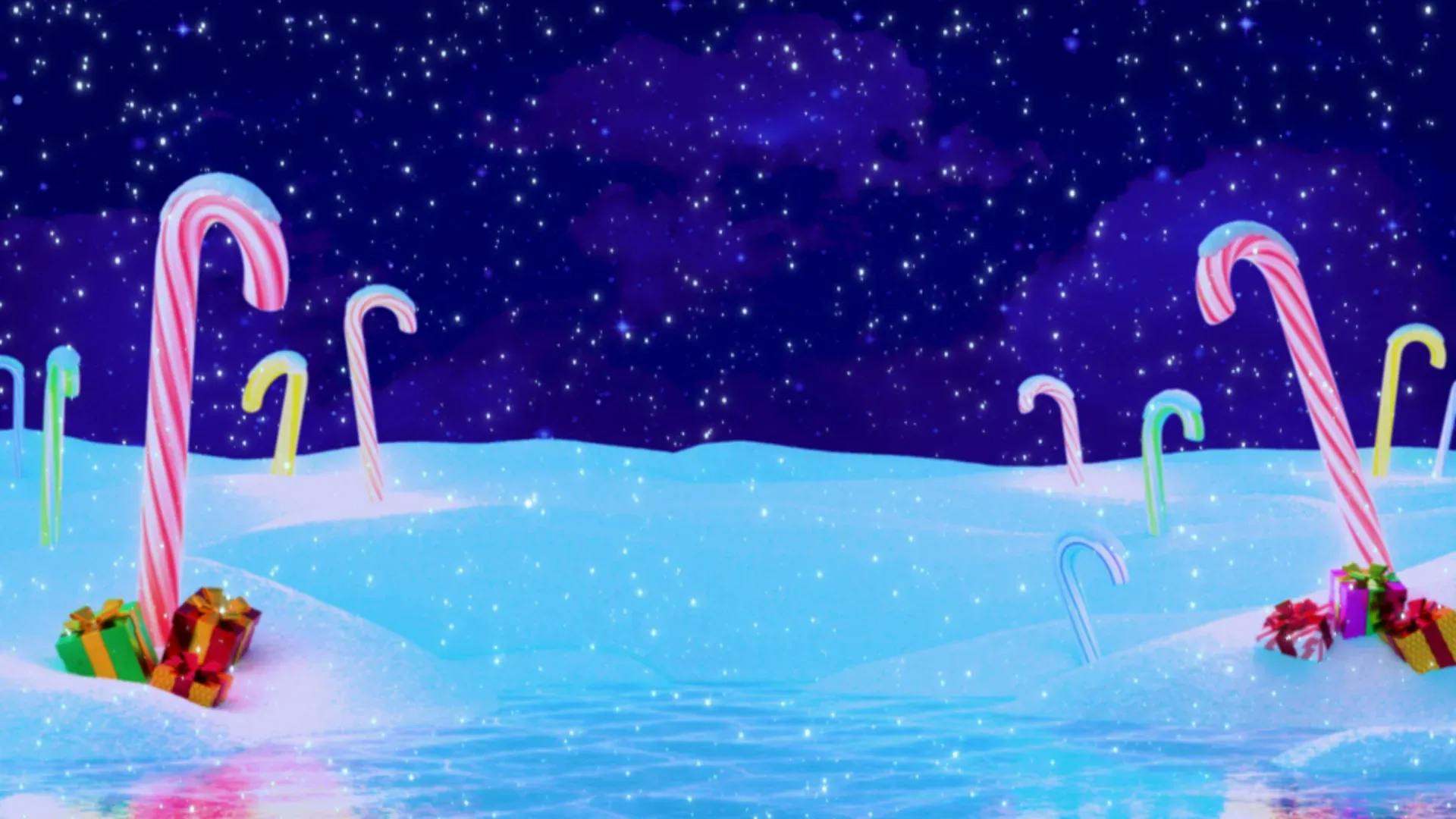 3D winter wonderland environment created for DreamWorks TV Christmas event in 2022.